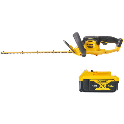 DeWalt DCM563 18V XR Hedge Trimmer Cutter With 1 x 5.0Ah Battery