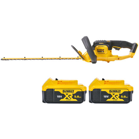 DeWalt DCM563 18V XR Hedge Trimmer Cutter With 2 x 5.0Ah Batteries