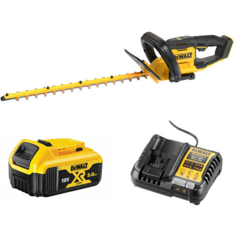 Dewalt DCMHT564P1 18v XR 55cm Hedge Trimmer Kit - 1 x 5.0ah Battery