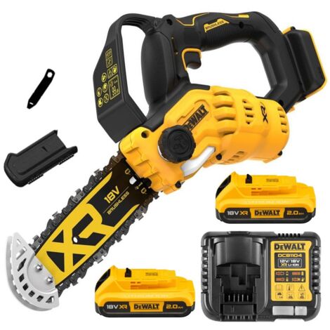 Dewalt DCMPS520D2 18v 20cm Cordless Brushless Pruning Saw 1 Handed Chainsaw