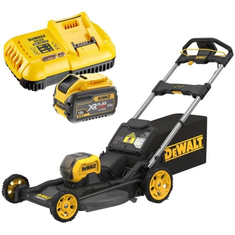 Dewalt DCMWP500X1 FlexVolt XR Brushless 53cm Push Lawn Mower 54V + Bag 1 x 9ah