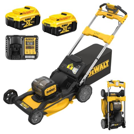 Dewalt DCMWSP156P2 XR 48cm Self Propelled Lawn Mower Rear Wheel Drive 2x 18V 5ah