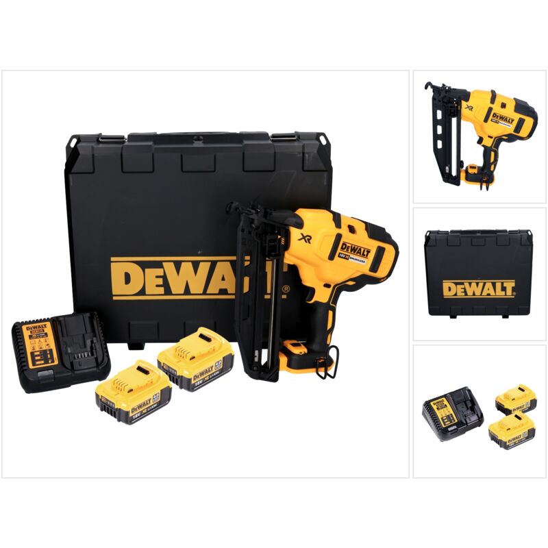 Dcn 660 M2 cloueur sans fil 18V 32-63 mm sans balais + 2x batterie 4,0 Ah + chargeur + valise - Dewalt