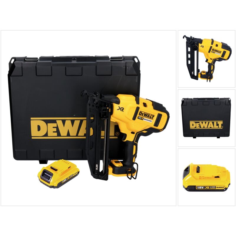 Dcn 660 n Cloueuse sans fil 18 v 32 - 63 mm Brushless + 1x batterie 2,0 Ah + coffret - sans chargeur - Dewalt