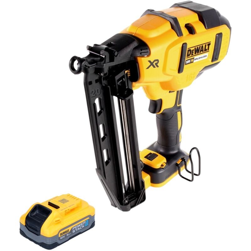 Dcn 660 n cloueur sans fil 18V 32 - 63 mm Brushless + 1x batterie Powerstack 5,0 Ah - sans chargeur - Dewalt