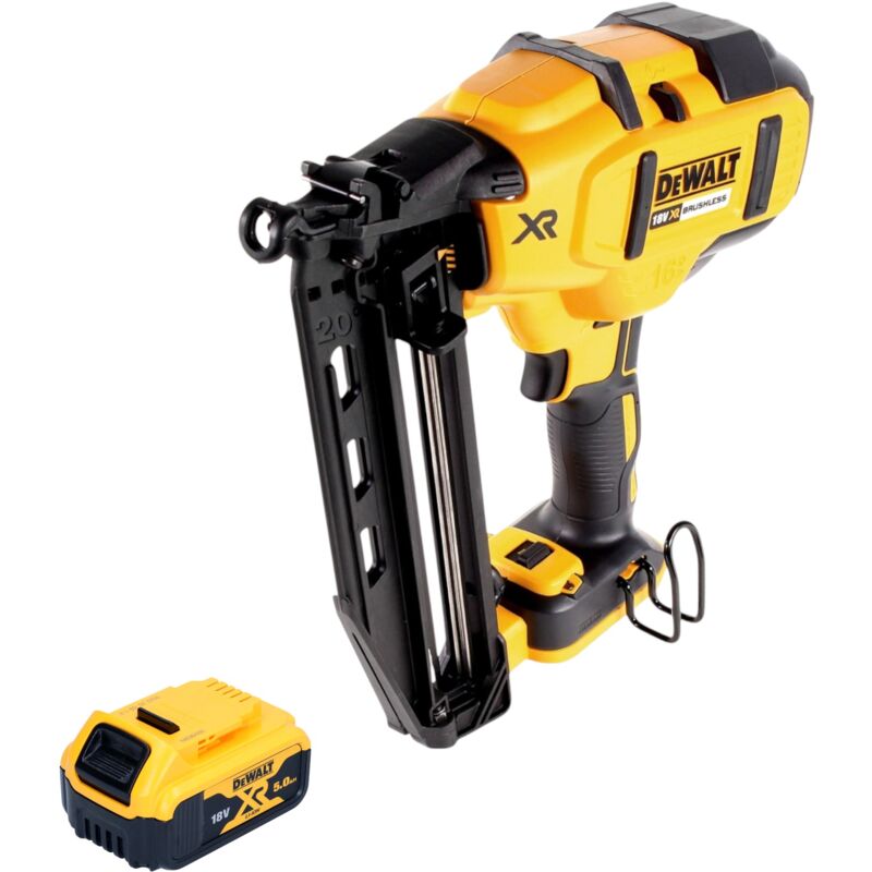 Dcn 660 n Cloueuse sans fil 18V 32 - 63 mm Brushless + 1x batterie 5,0 Ah - sans chargeur - Dewalt