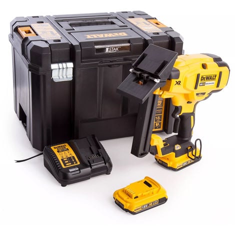 Dewalt DCN682D2 18V Brushless 18Ga Floor Stapler With 2 x 2Ah Battery & Charger In Kitbox:18V