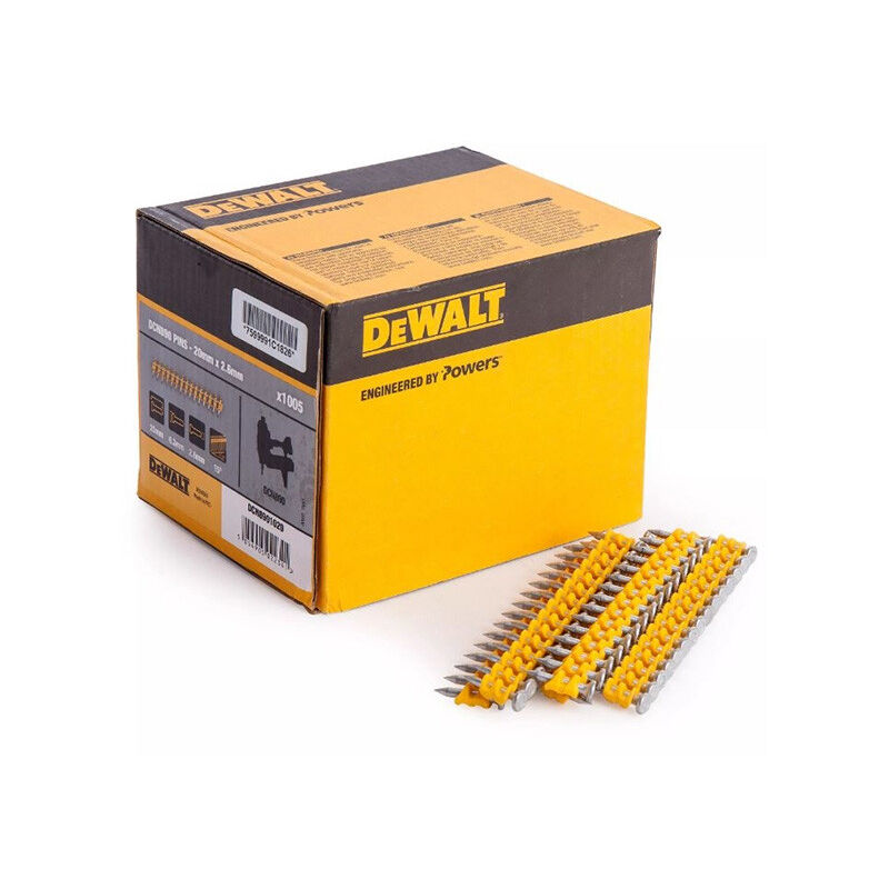 Dewalt - Boîte de 1005 pointes béton standard pour cloueur 2.6x25MM DCN8901025