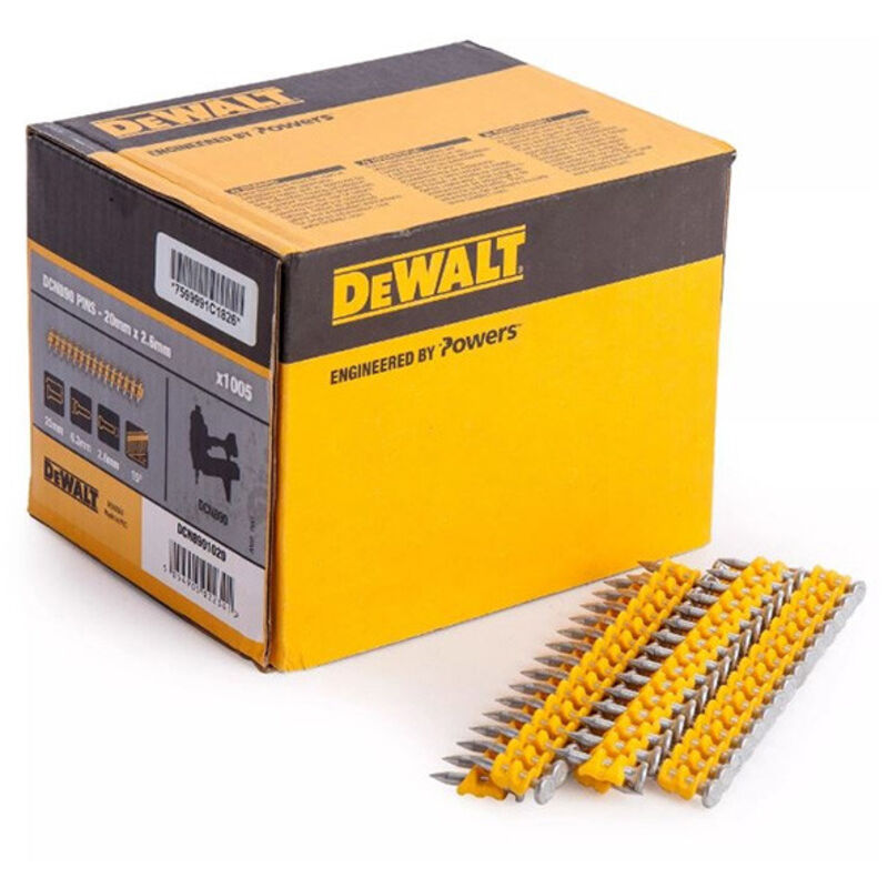 Dewalt - Boîte de 510 Pointes béton standard DCN8901050 2.6x50mm pour cloueur DCN890