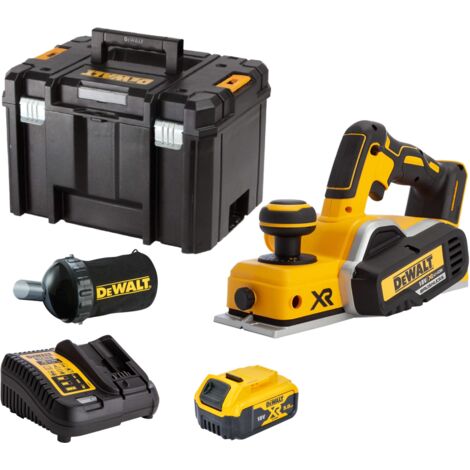 Dewalt DCP580 P1 18v XR Cordless Brushless Planer + 1 x 5.0ah Batt, Charger + Bag