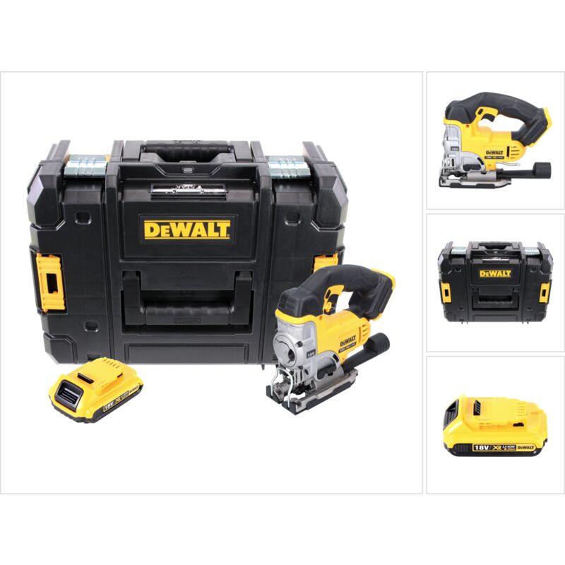 Dcs 331 18V xr Li-ion Scie sauteuse sans fil + Coffret tstak DWST1-70703 avec Insert + 1 x Batterie dcb 183 18V 2 Ah - Dewalt