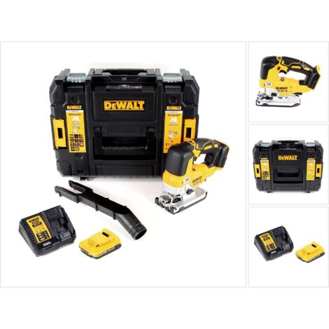 DeWalt DCS 334 D1 Akku Pendelhub Stichsäge 18V Brushless + 1x Akku 2,0Ah + Ladegerät + TSTAK