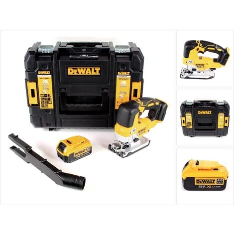 DeWalt DCS 334 NT Akku Pendelhub Stichsäge 18V Brushless + 1x Akku 4,0Ah + TSTAK - ohne Ladegerät