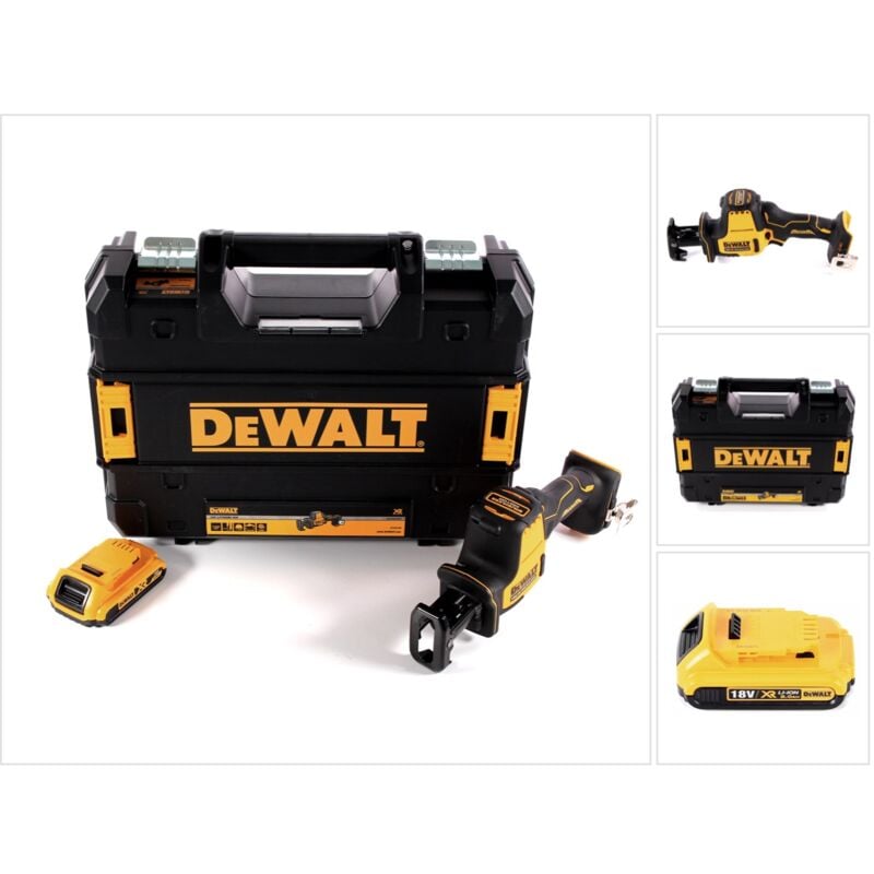 Dcs 369 nt Scie sabre sans fil 18 v + 1x batterie 2,0 Ah + tstak - sans chargeur - Dewalt