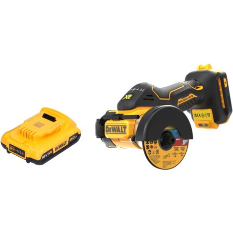 DeWalt DCS 438 N Akku Multimaterialschneider 18 V 76 mm Brushless + 1x Akku 2,0 Ah - ohne Ladegerät