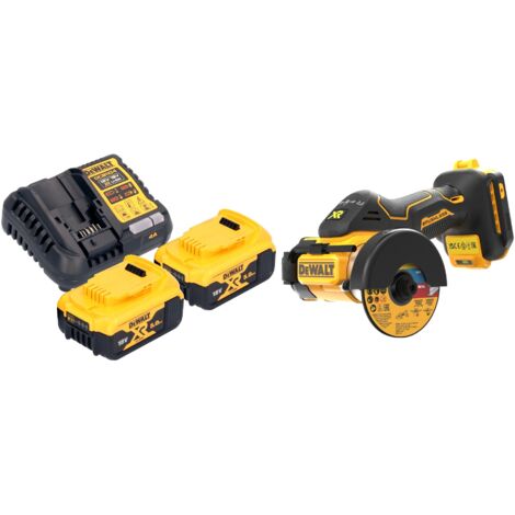 DeWalt DCS 438 P2 Akku Multimaterialschneider 18 V 76 mm Brushless + 2x Akku 5,0 Ah + Ladegerät