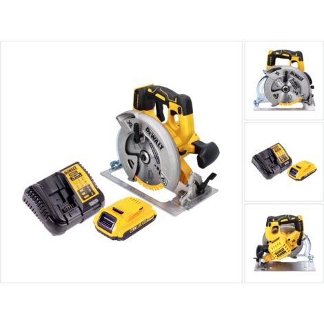 DeWalt DCS 570 D1 Scie circulaire sans fil 184mm 18V  Brushless + 1x Batterie 2,0Ah + Chargeur