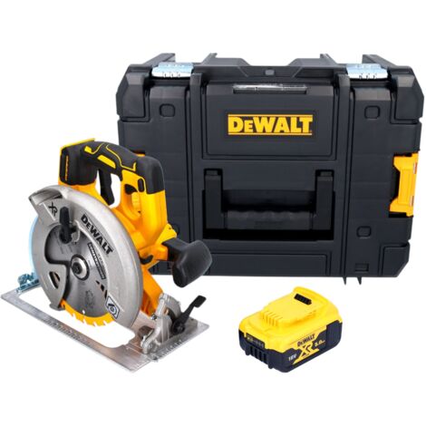 DeWalt DCS 570 NT Akku Handkreissäge 18 V 184 mm Brushless + 1x Akku 5,0 Ah + TSTAK - ohne Ladegerät