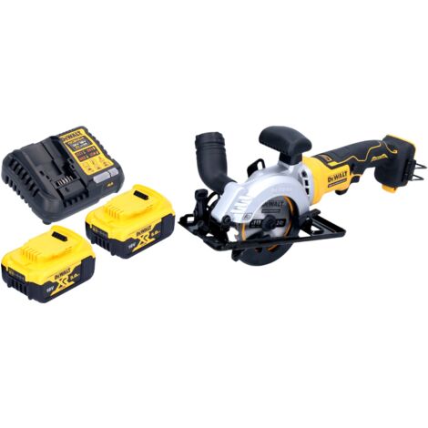 DeWalt DCS 571 P2 Akku Handkreissäge 18 V 115 mm Brushless + 2x Akku 5,0 Ah + Ladegerät