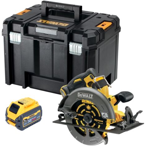 DeWALT DCS 578 NT Akku Kreissäge 54V XR FlexVolt 190 mm Brushless + 1x Akku 6,0 Ah + TSTAK - ohne Ladegerät