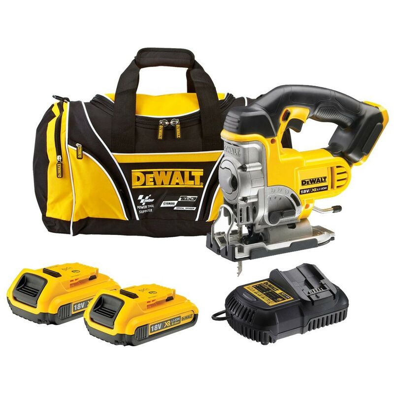 Dewalt - DCS331D2 18v xr Cordless Jigsaw DCS331 + 2 x 2.0ah, Charger + Bag