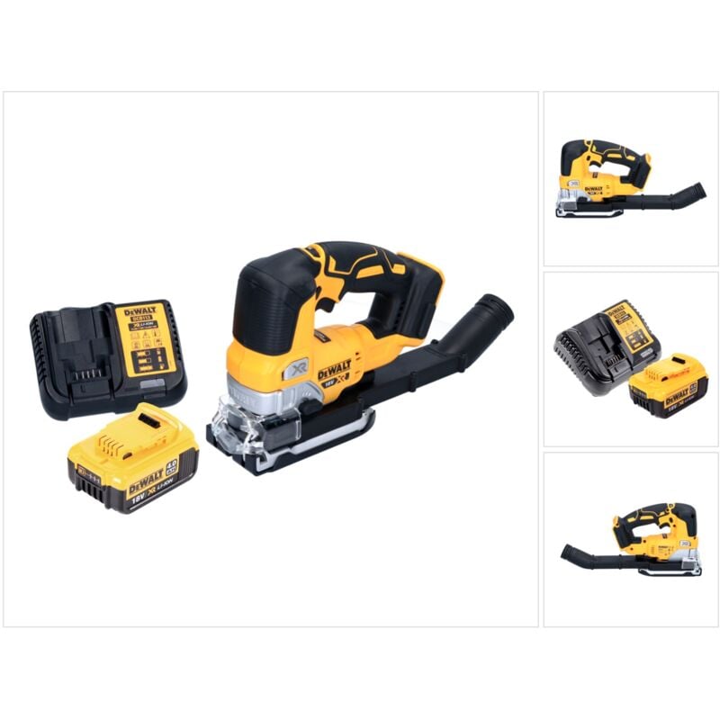 DCS334M1 Scie sauteuse sans fil 18V Brushless + 1x Batterie 4,0Ah + Chargeur - Dewalt