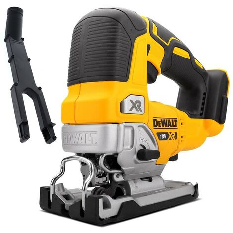 DeWalt DCS334N 18v XR Cordless Brushless Top Handle Jigsaw Bare + Dust Extractor