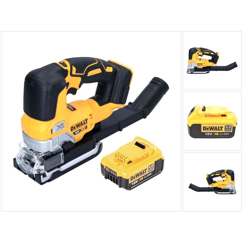 Dewalt - DCS334N Scie sauteuse sans fil 18V Brushless + 1x Batterie 4,0Ah - sans chargeur