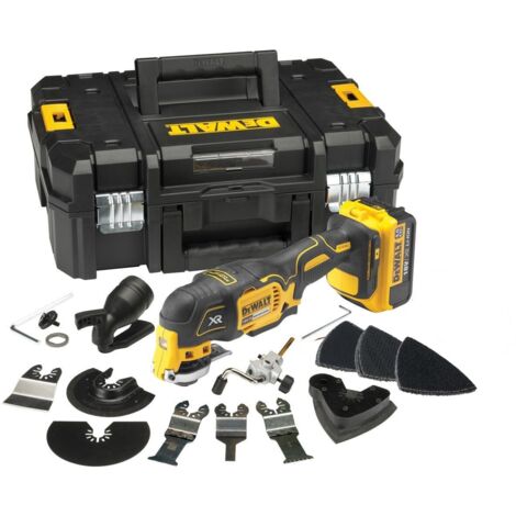 DeWalt DCS355M2 18V XR Brushless Multi-Tool with Accessory Kit (2 x 4.0Ah Batteries and Case)