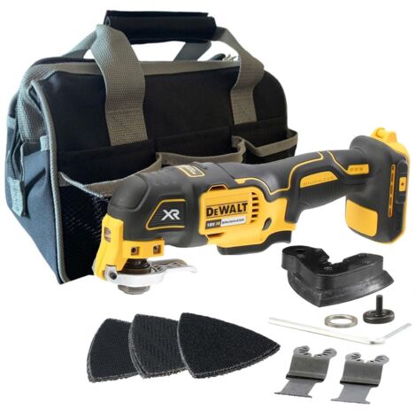 Dewalt DCS355N 18v XR Brushless Oscillating Multi Tool Bare + 12 Accessories Bag