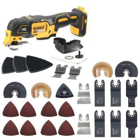 Dewalt DCS355N 18v XR Brushless Oscillating Multi Tool Bare + 66 Accessories