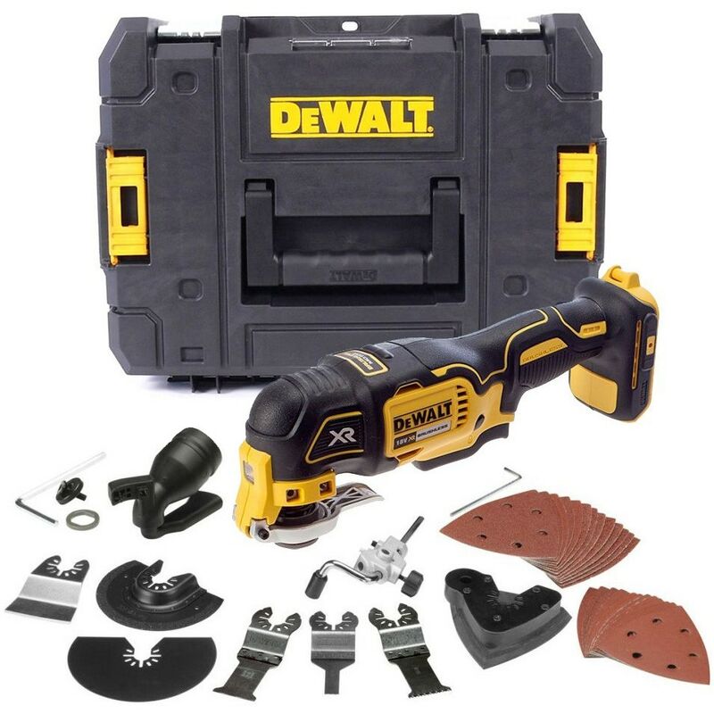 DCS355N 18v xr Brushless Oscillating Multi Tool + 35 Accessories + Tstak - Dewalt