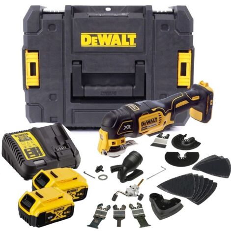 DeWalt DCS355P2 18V XR Brushless Multi-Tool with Accessory Kit (2 x 5.0Ah Battery and Case)