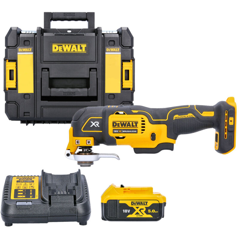 Dewalt Dcs356p1 18v Xr Brushless 3 Speed Multi Tool + 29 Accessories 1x5.0ah Bat