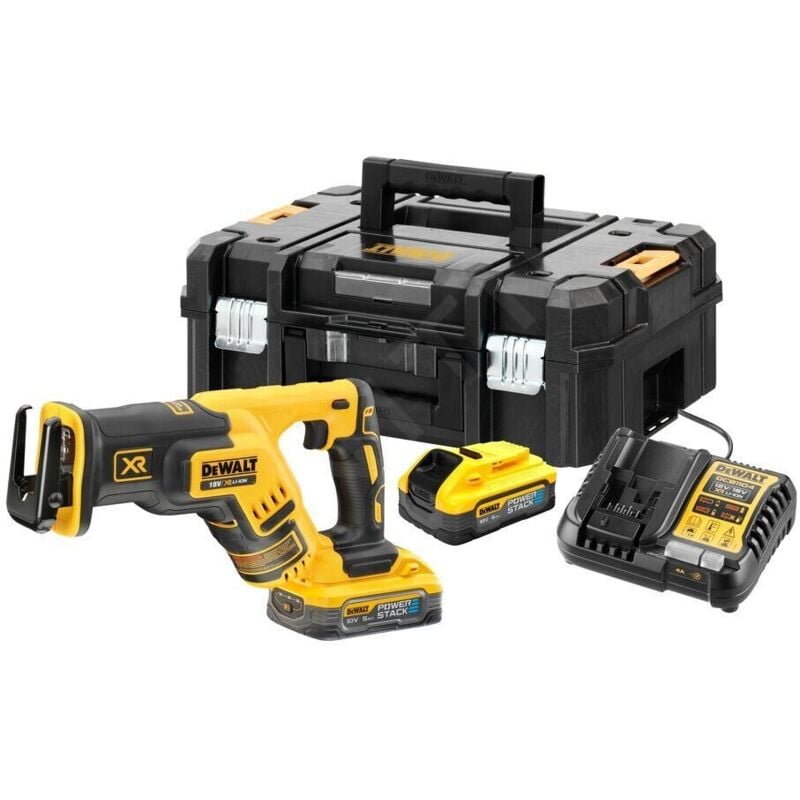 Scie recimer Dewalt 18V DCS367H2T 2x5.0Ah powerstack tstak ii