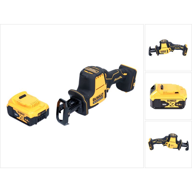 DeWalt DCS369N Scie sabre sans fil 18V Brushless + 1x Batterie 50Ah sans chargeur