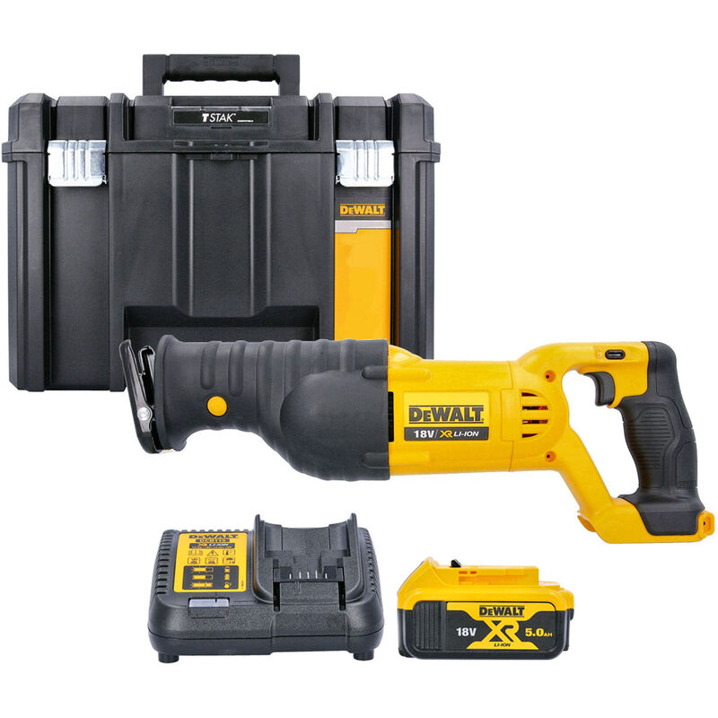Dcs380 18V Xr LiIon Cordless Reciprocating Saw With 1 X 5.0Ah Battery