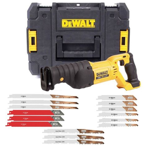 Dewalt DCS380N 18v XR Reciprocating Saw Li-ion Recip Sabre Saw +Tstak +15 Blades