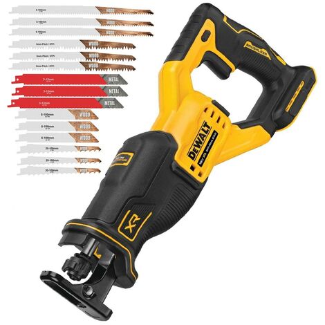 Dewalt DCS382N 18v XR Brushless Reciprocating Recip Saw Bare Tool + 15 Blades
