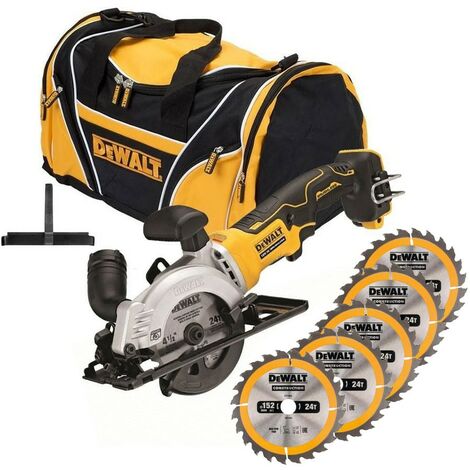 DeWalt DCS571N 18v Brushless XR 115mm Compact Multi Material Saw + Bag + 5 Blade