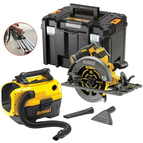 DeWalt DCS579N 54v 190mm XR FlexVolt Circular Saw Tstak + DCV584 Vacuum L-CLASS
