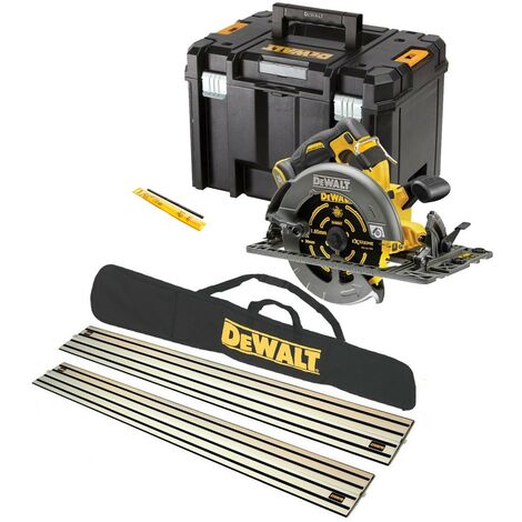 DeWalt DCS579NT 54v 190mm XR FlexVolt High Power Circular Saw 2x Guide Rail Bag