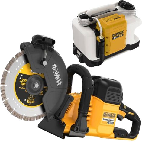 Dewalt DCS691N XR FlexVolt 230mm Cut Off Saw 54V + DCE6820N Powered Water Tank