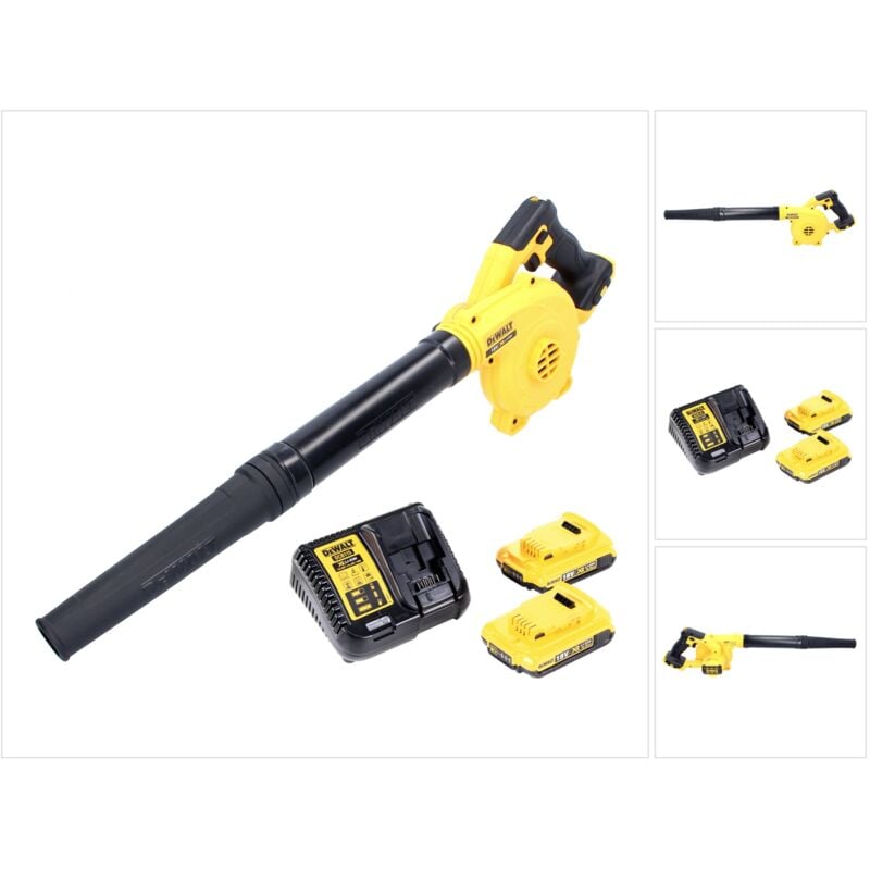 Dcv 100 D2 Souffleur de feuilles sans fil 18 v + 2x Batteries 2,0 Ah + Chargeur - Dewalt