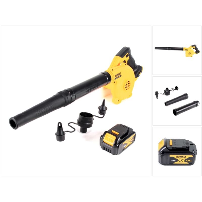 Dewalt - dcv 100 n 18 v Souffleur / Souffleuse à feuilles + 1 x dcb 182 Batterie 4,0 Ah - sans Coffret, sans Chargeur