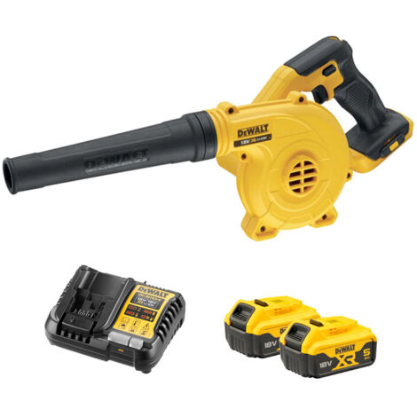 DeWalt DCV100 Kit soplador compacto 18V XR con dos baterias 5,0Ah y cargador rápido