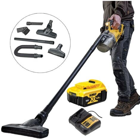 Dewalt DCV501LN 18v L-Class Cyclone Vacuum Cleaner + Accessories + 5ah Battery
