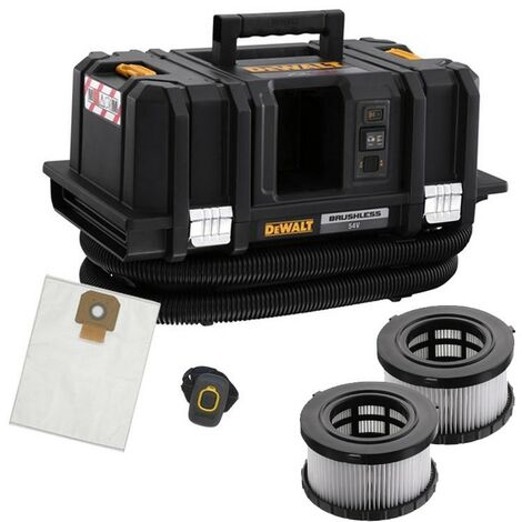 Dewalt DCV586MN XR Flexvolt M-Class Dust Extractor Wet Dry Vacuum + Filters +Fob