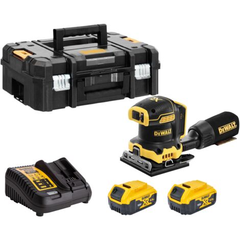Dewalt DCW200P2 Cordless Brushless 18v XR 1/4 Sheet Palm Sander Hook Loop 2x5ah