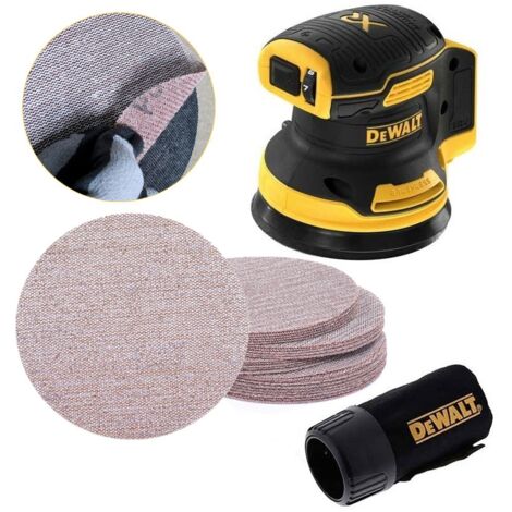 Dewalt DCW210N Cordless Brushless 18v XR Random Orbital Sander 125mm + 25 x Mesh